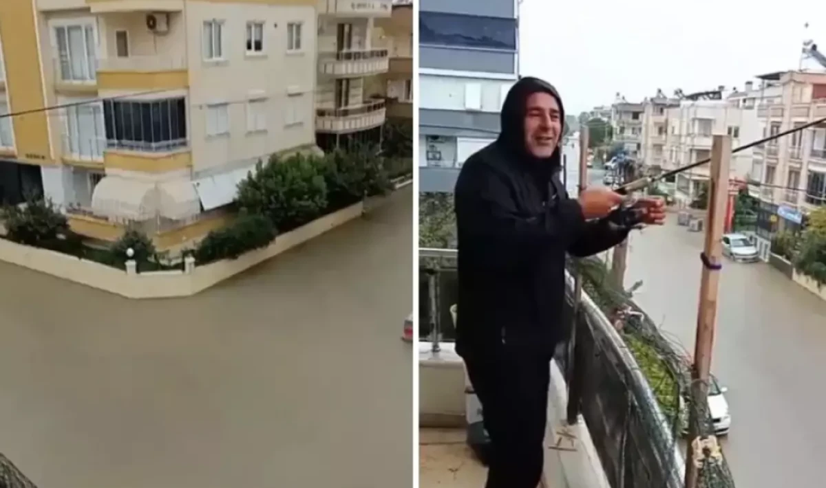 Balıkesir’de sağanak yağmur: Cadde ve sokaklar göle döndü