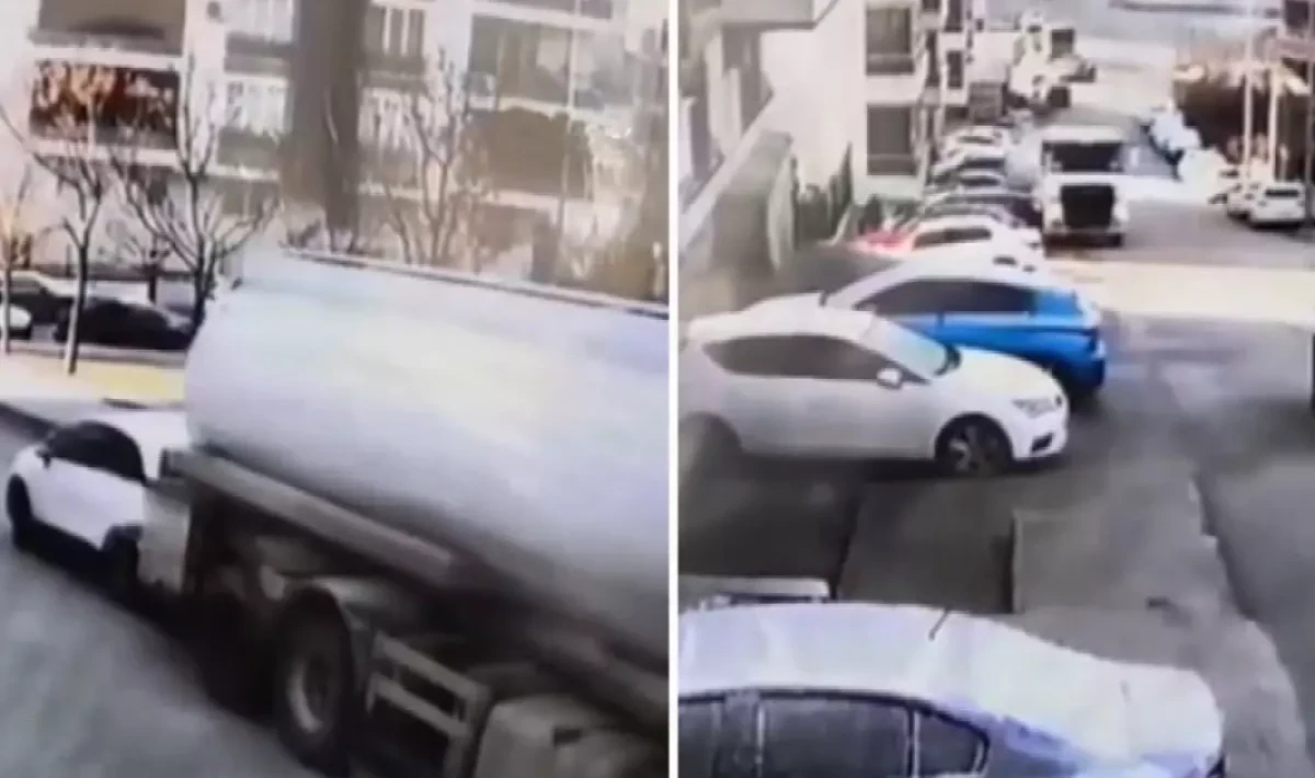 Batman’da Freni Boşalan Akaryakıt Tankeri Dehşet Saçtı