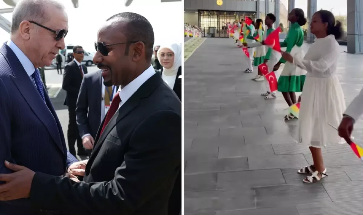 Erdoğan Etiyopya'da! Karşılama dansı da çalan müzik de dikkat çekici