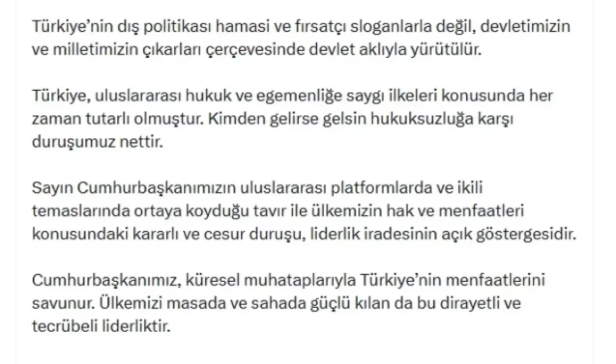 İletişim başkanı Duran’dan Özgür Özel’e sert tepki