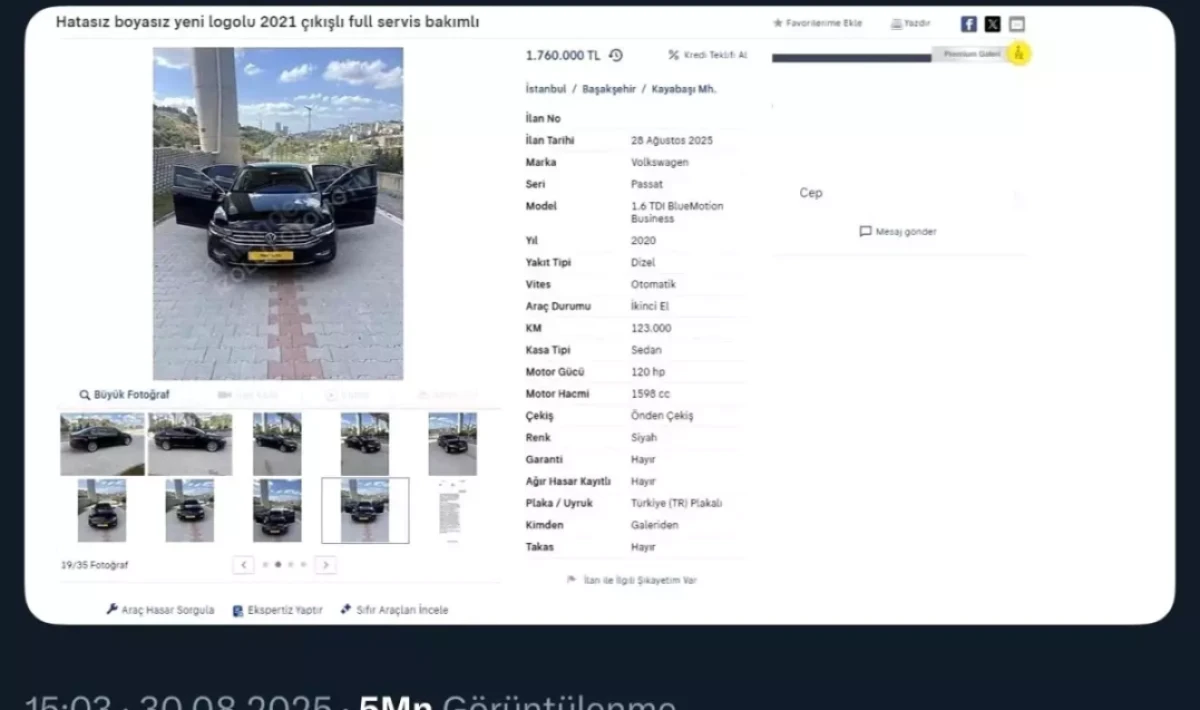 İstanbul’da Galericiye Kilometre Düşürme Cezası: Yetki Belgesi İptal Edildi