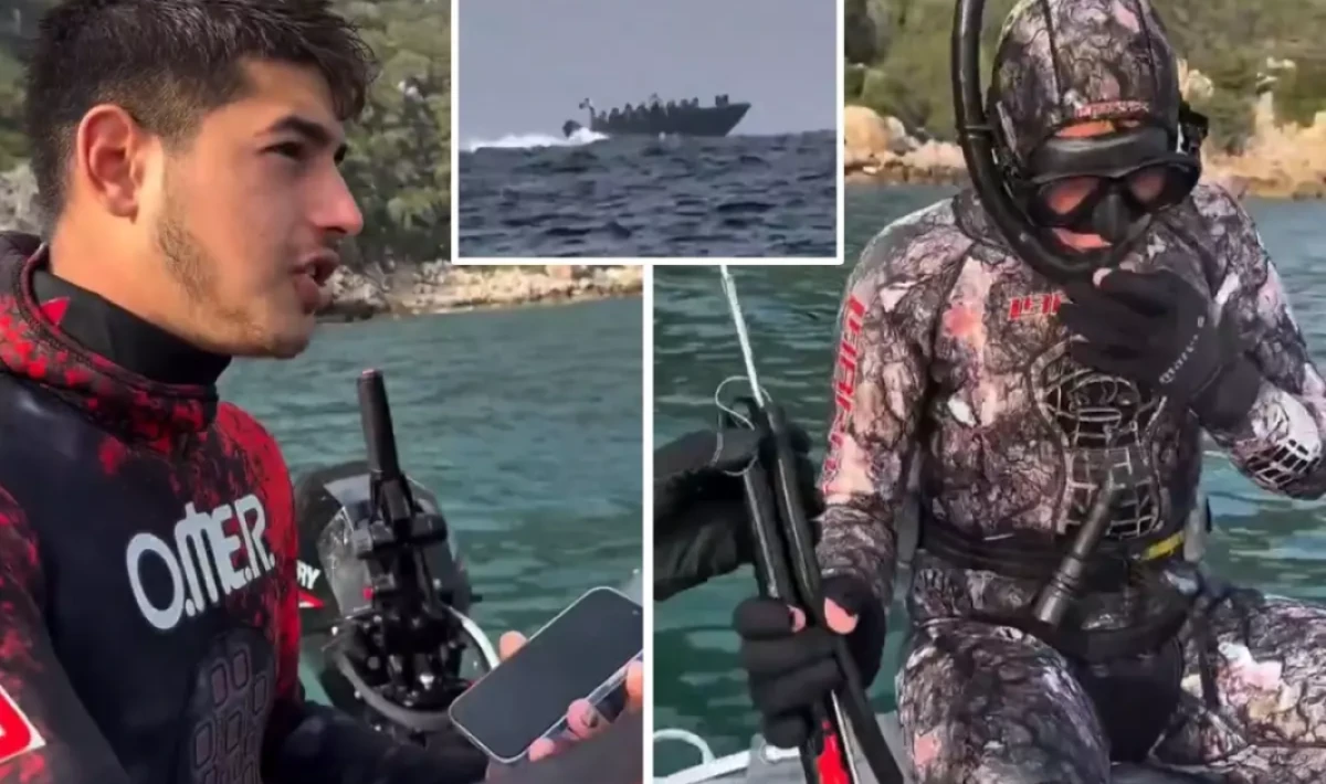 İzmir Karaburun’da sosyal medya içerik üreticileri denizde göçmen botu ile karşılaştı