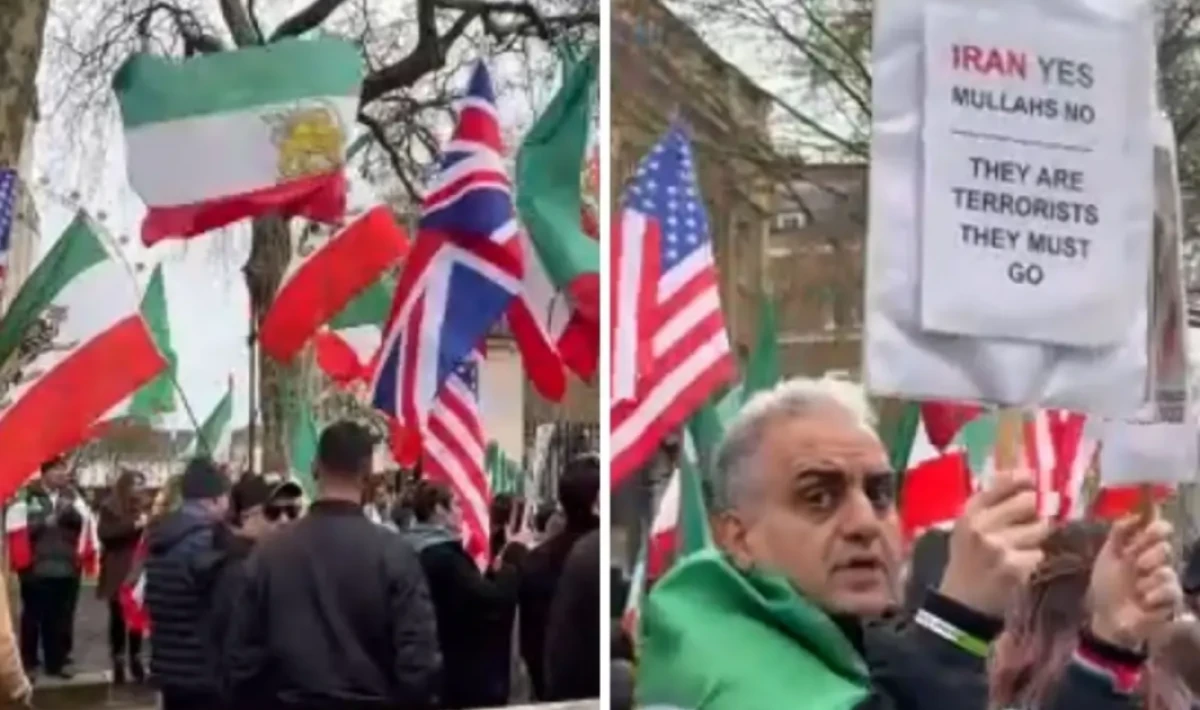 Londra’da İran Protestosu: Göstericiler İnsan Hakları İçin Yürüdü