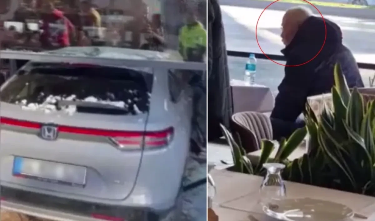 Moğollar Grubu Üyesi Cahit Berkay Aracıyla Restorana Daldı