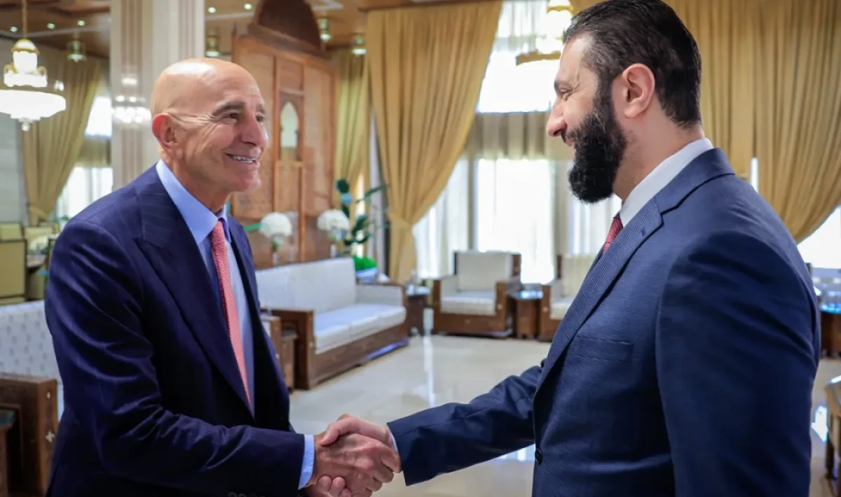 Suriye Cumhurbaşkanı Şara ile ABD Temsilcisi Barrack Şam’da Görüştü