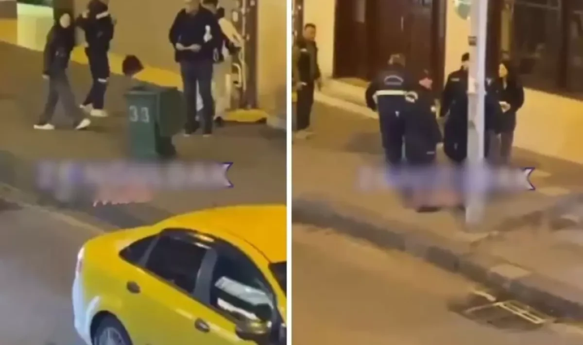 Temizlik işçisine çirkin hareket: Şok sahne kameralarda